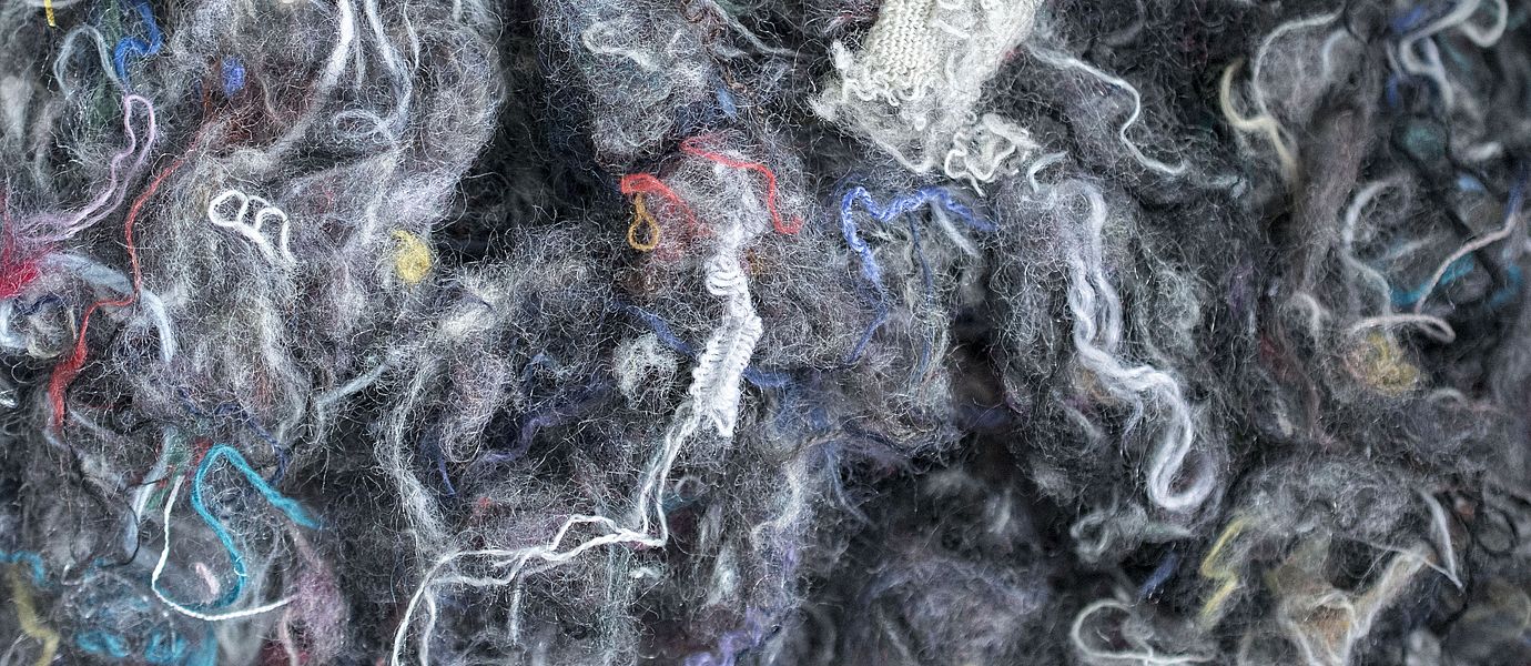 Recycled material bale - Degree of fabric opening (DFO) 100%